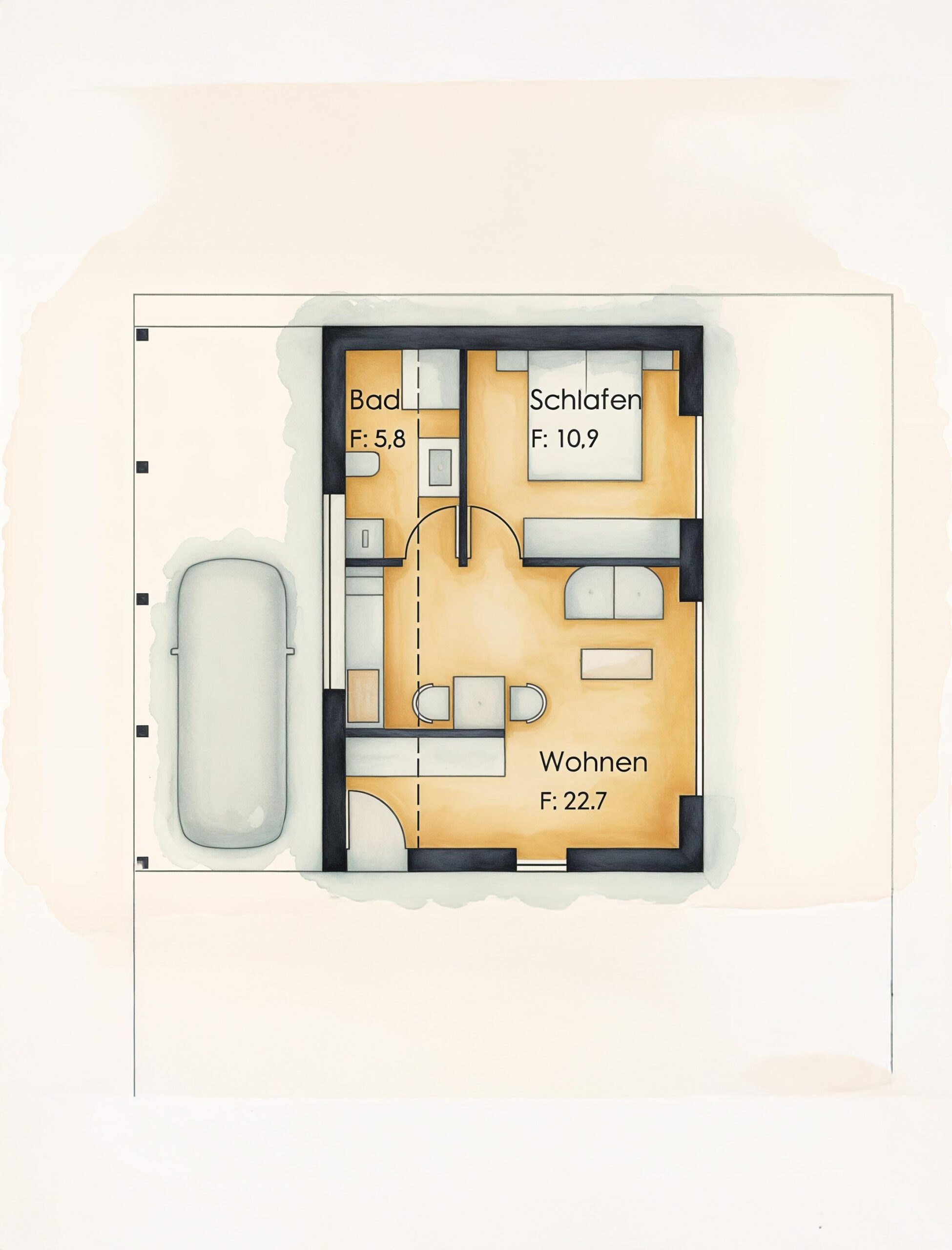 Minihaus Grundriss